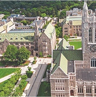 Aerial view of dental school