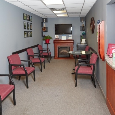 Dental office waiting room