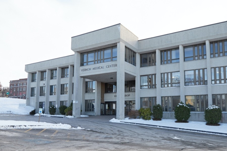 Outside view of Worcester Massachusetts dental office building