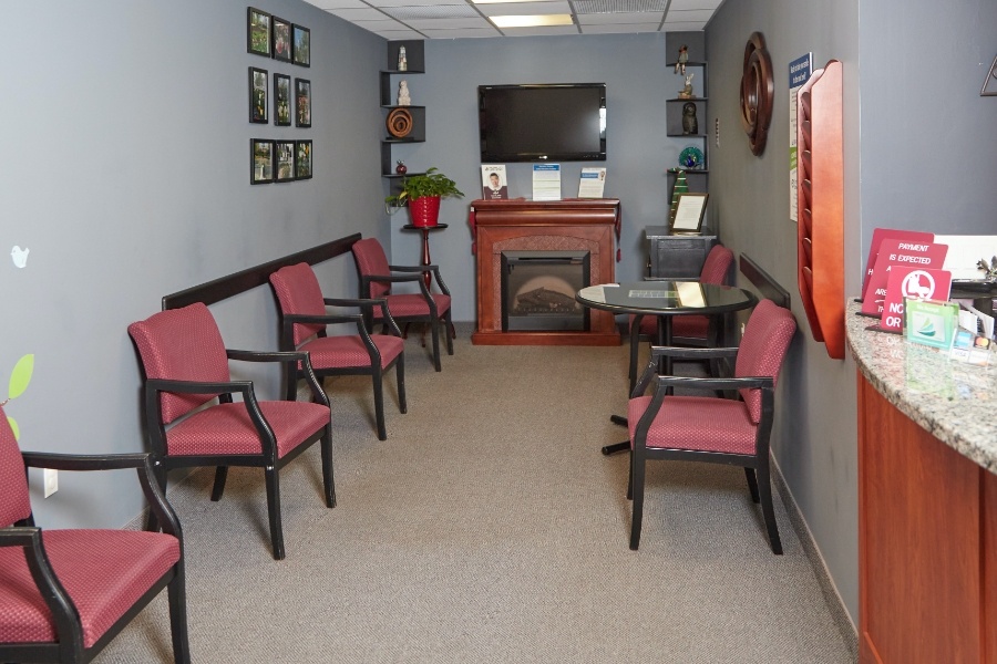 Dental office waiting room